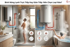 Bình Nóng Lạnh Trực Tiếp Hay Gián Tiếp: Nên Chọn Loại Nào?