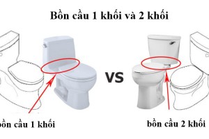 So sánh bồn cầu 1 khối và 2 khối - Nên chọn loại nào phù hợp?