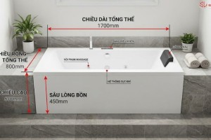 Kích Thước Bồn Tắm Chuẩn: Cách Đo Và Chọn Đúng Cho Phòng Tắm Nhà Bạn
