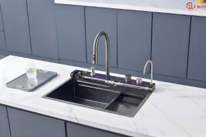 Kích Thước Khoét Đá Chậu Rửa Bát Chuẩn: Cẩm Nang Kỹ Thuật Lắp Đặt Từ A-Z