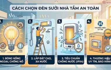 Cách Chọn Đèn Sưởi Nhà Tắm An Toàn Cho Mùa Đông