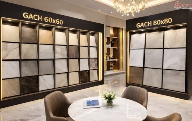 Nên lát gạch 60x60 hay 80x80 cho phòng khách nhà ống? (Phân tích thiệt - hơn từ chuyên gia ốp lát)​