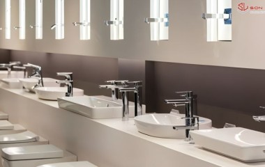 Mẫu Lavabo Đá Tự Nhiên và Lavabo Đặt Bàn Sứ: Xu Hướng Thiết Kế Tối Giản Phòng Tắm 2025 – Phân Tích Kích Thước và Thẩm Mỹ