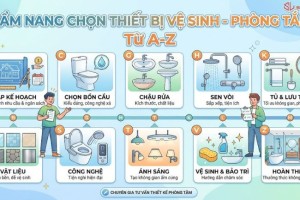Cẩm Nang Chọn Thiết Bị Vệ Sinh - Phòng Tắm Từ A-Z