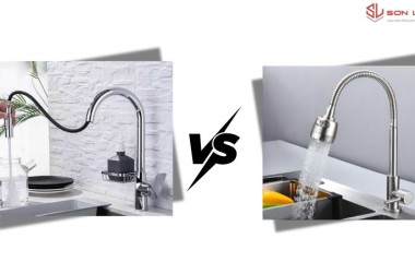 Vòi Rửa Bát Dây Rút Hay Lò Xo? Phân Tích Độ Bền & Áp Lực Nước - Sơn Luận