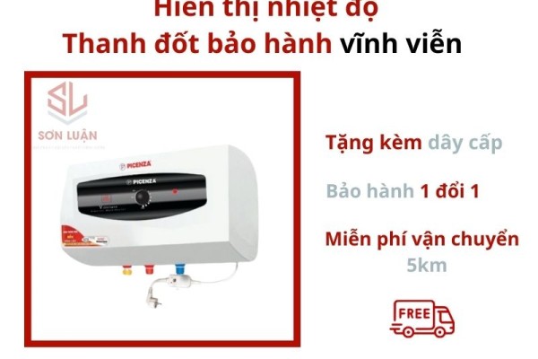 Bình nóng lạnh hiển thị nhiệt độ Picenza 30 Lít N30EZ 
