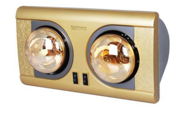 Đèn sưởi nhà tắm 2 bóng treo tường Kottmann K2BNV