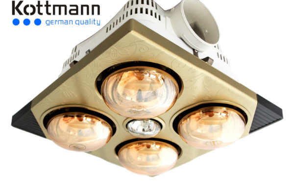 Đèn sưởi nhà tắm 4 bóng âm trần Kottmann K4BT