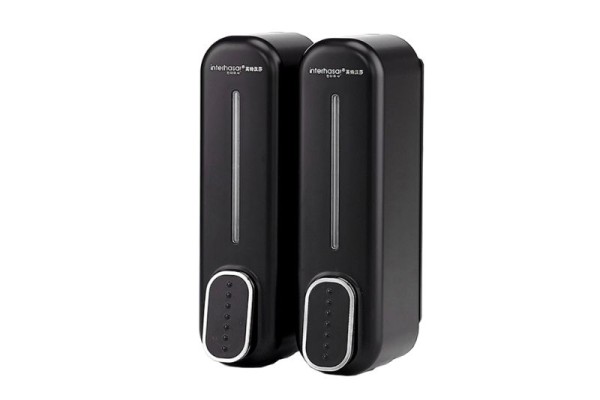 Hộp đựng xà phòng đôi SafeVN F7020-2 Đen