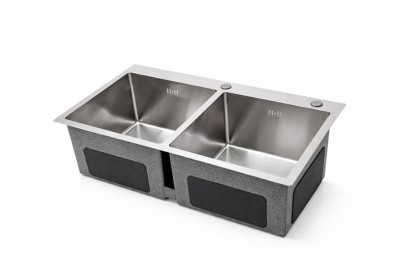 Chậu Rửa Bát Picenza HM7843616 (HM 7843-616) 2 Hố Cân Inox 304 Handmade