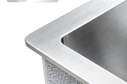 Chậu Rửa Bát 2 Hố Lệch Picenza Handmade HM7843-615 (Inox 304 - 78cm)