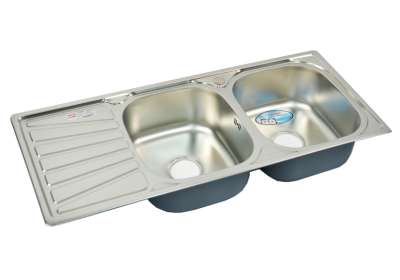 Chậu rửa bát Inox 2 hố 1 bàn Picenza DH12