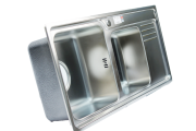 Chậu rửa bát Inox 2 hố Picenza PZ304 9443