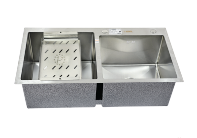 Chậu rửa bát 2 hố Picenza Handmade 304 HM7843-615