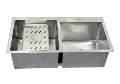 Chậu rửa bát 2 hố Picenza Handmade 304 HM8245-615