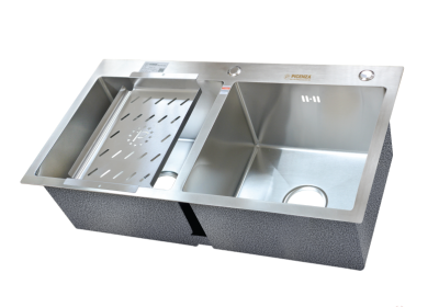 Chậu rửa bát 2 hố Picenza Handmade 304 HM8245-616