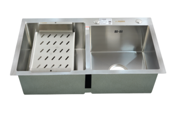 Chậu rửa bát đúc 2 hố Picenza Handmade 201 HM8245-615