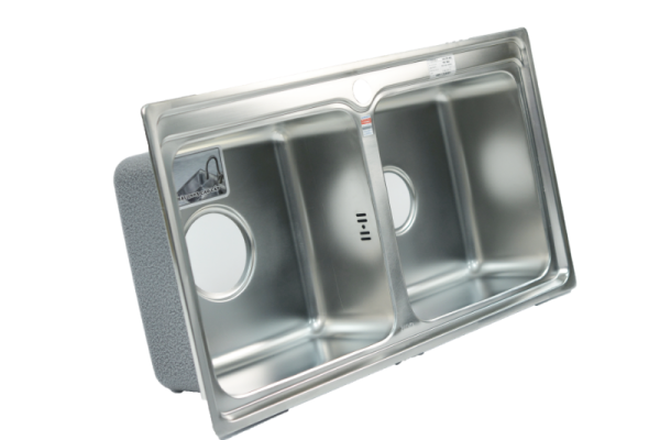 Chậu rửa bát Inox 2 hố Picenza PZ304 8045