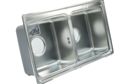 Chậu rửa bát Inox 2 hố Picenza PZ9 8045