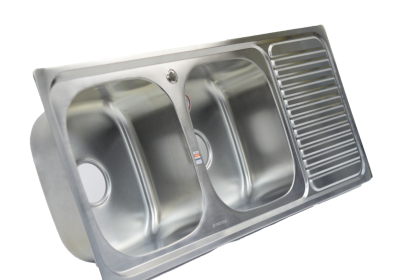 Chậu rửa bát Inox 2 hố 1 bàn Picenza TB3