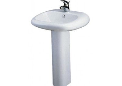 Chậu rửa mặt lavabo chân dài Caesar L2560/P2438