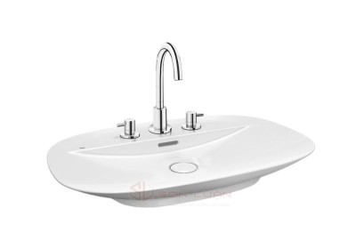 Chậu rửa mặt lavabo dương bàn đá Inax AL-S640V