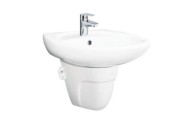 Chậu rửa mặt lavabo Viglacera BS409 + chân lửng bs502