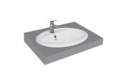 Chậu rửa mặt lavabo dương bàn đá Viglacera CD1