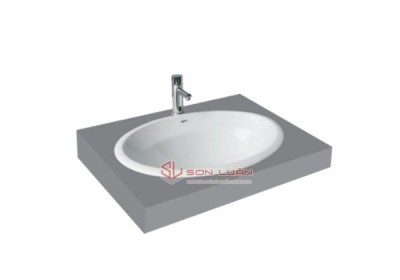 Chậu rửa mặt lavabo dương vành Viglacera CD21