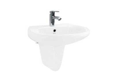 Chậu rửa mặt lavabo chân lửng Viglacera VI5