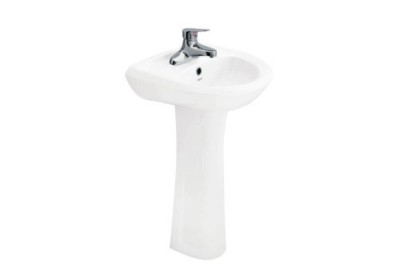 Chậu rửa mặt Viglacera VTL3N + chân đứng VI1T