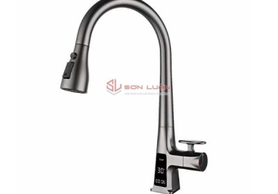 Vòi rửa bát dây rút nóng lạnh Gaxtee G1386