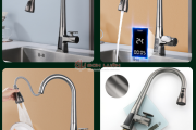 Vòi rửa bát dây rút nóng lạnh Gaxtee G1386
