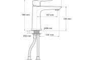 Vòi Rửa Mặt Gaxtee G3158 Ghi Xám