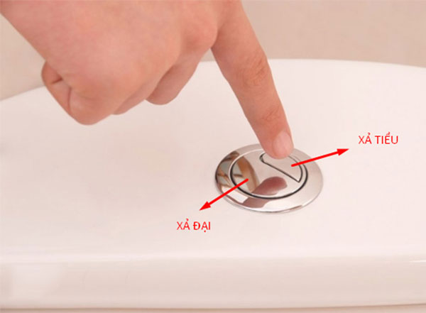 Dùng bộ xả bồn cầu 2 nút nhấn như thế nào?