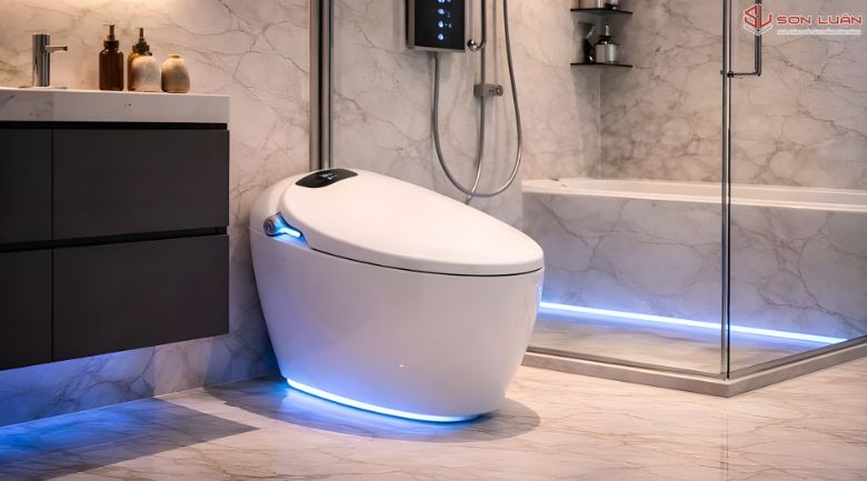 Bồn cầu thông minh Gaxtee G126 lắp đặt cho biệt thự Quảng Ninh
