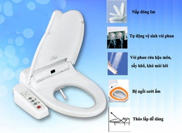 nắp bồn cầu thông minh inax