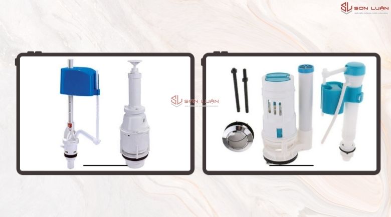 Van xả và phao bồn cầu