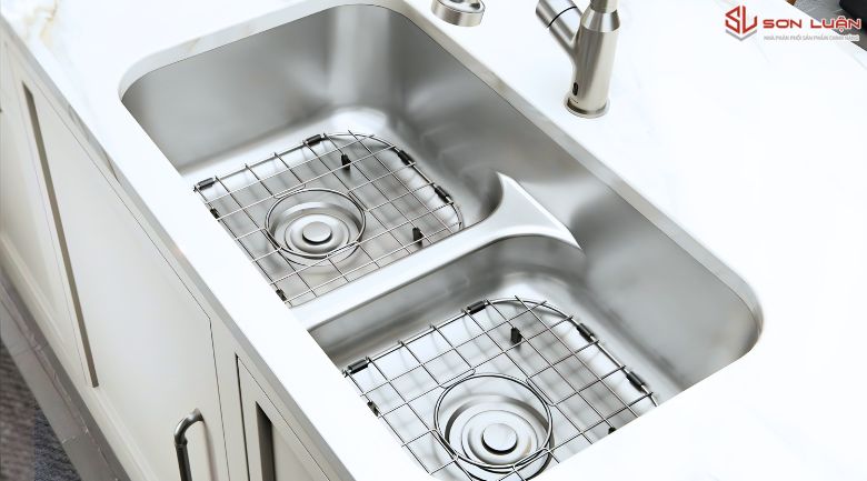 Chậu rửa bát 2 hố inox 304