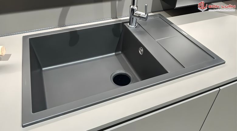 Chậu rửa bát chất liệu đá composite tại Sơn Luận
