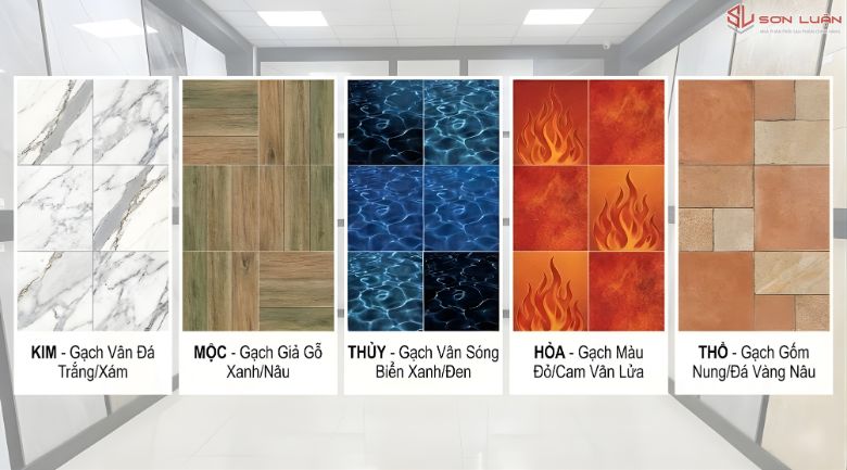 Gạch ốp lát phù hợp mệnh của gia chủ