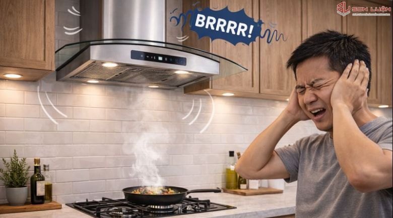 Máy hút mùi kêu to, gây ảnh hưởng cuộc sống