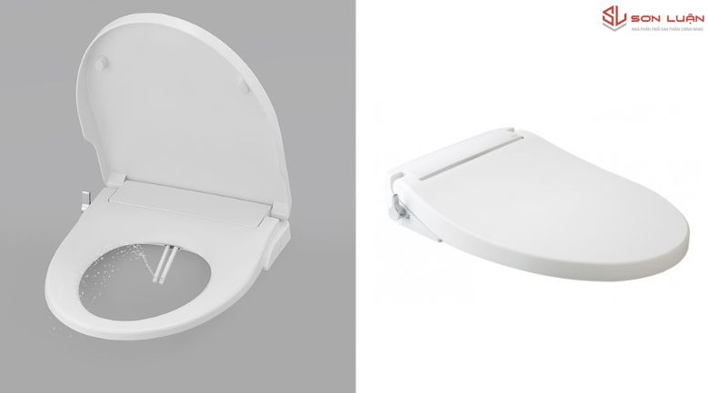 Nắp rửa cơ học lắp trực tiếp lên bồn cầu, không cần điện, dễ sử dụng.