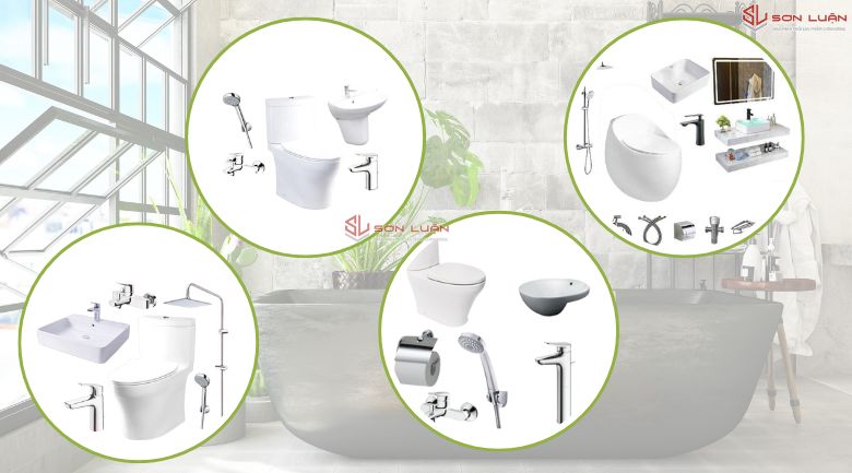 Combo thiết bị vệ sinh phổ biến tại Showroom Sơn Luận
