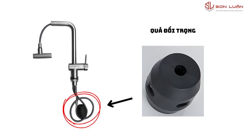 Quả đối trọng của vòi rửa bát dây rút