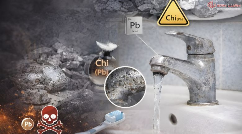 Vòi kẽm atimon và độc tính chì nguy hiểm tới sức khỏe