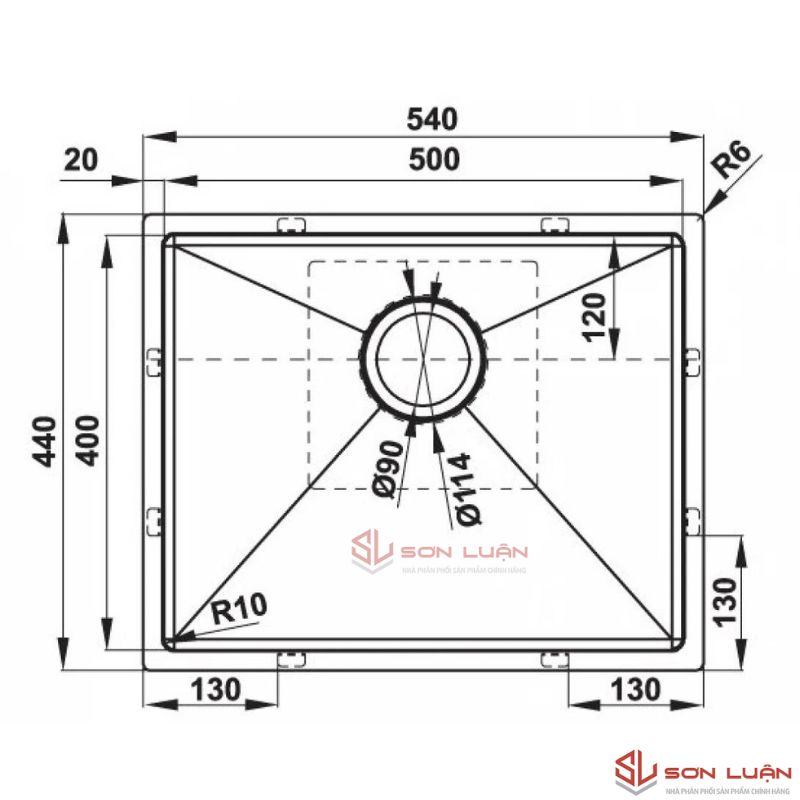 Chậu rửa bát Hafele HS21-SSN1S60 567.96.300