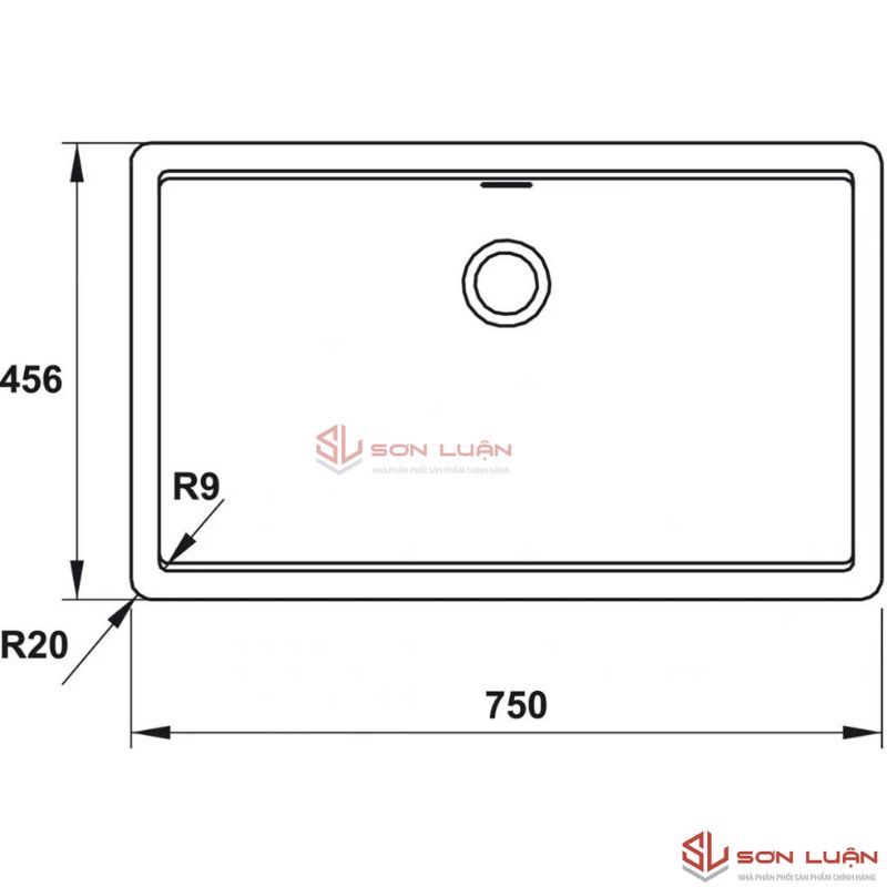 chậu rửa bát Hafele HS20-GEN1S80 570.30.300