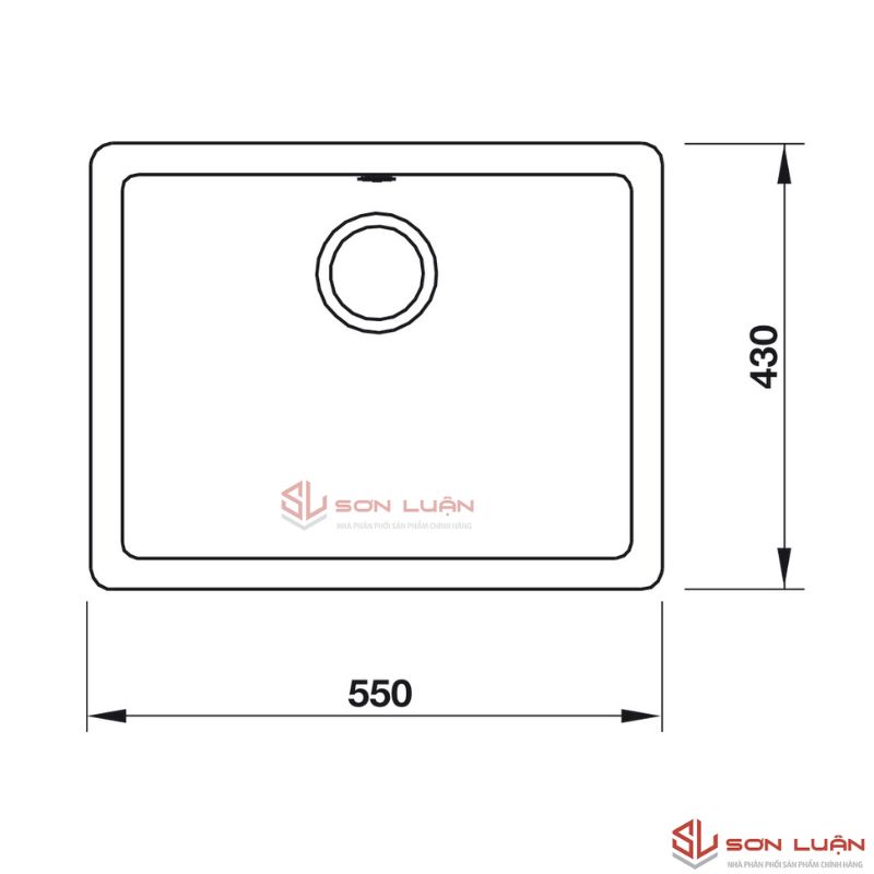 Chậu rửa chén Hafele HS19-GEN1S60 570.35.330