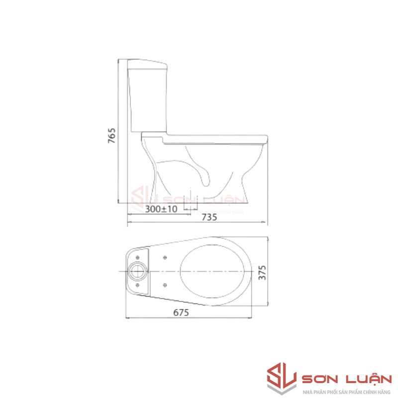 Bồn cầu 2 khối Viglacera VI77